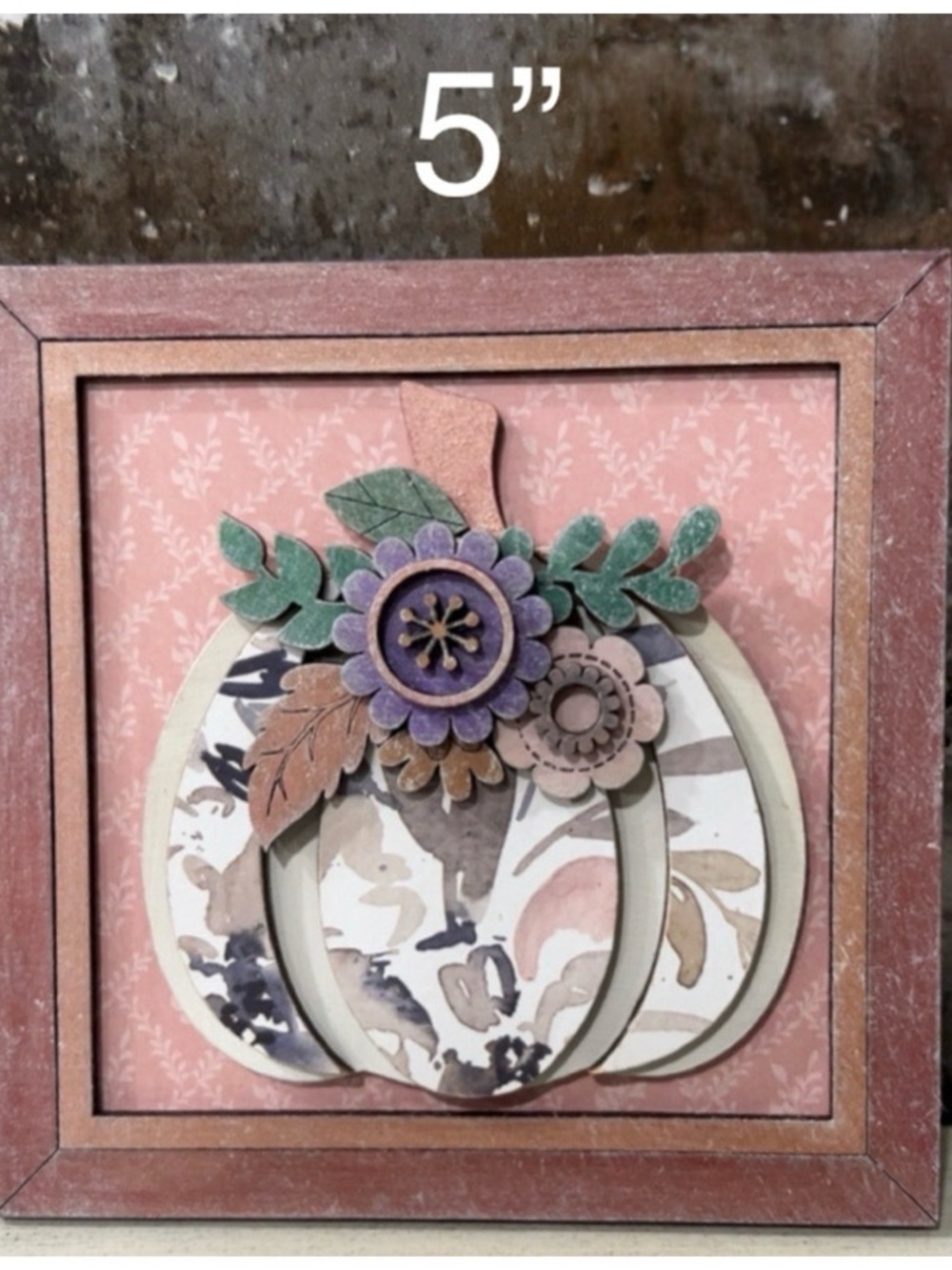 Handcrafted Boho Pumpkin with Floral Accents